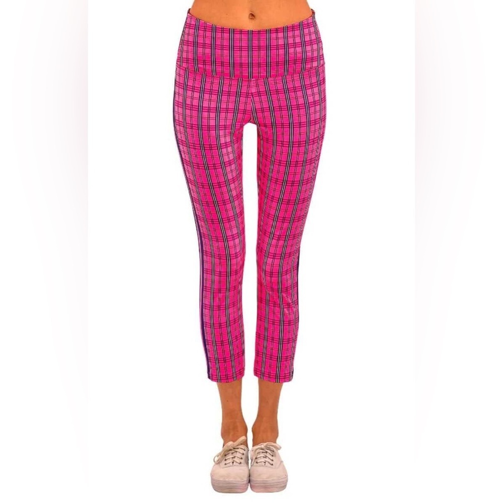 Gretchen Scott Plaid Sunshine Pull On Legging Pants - Picture 2 of 8